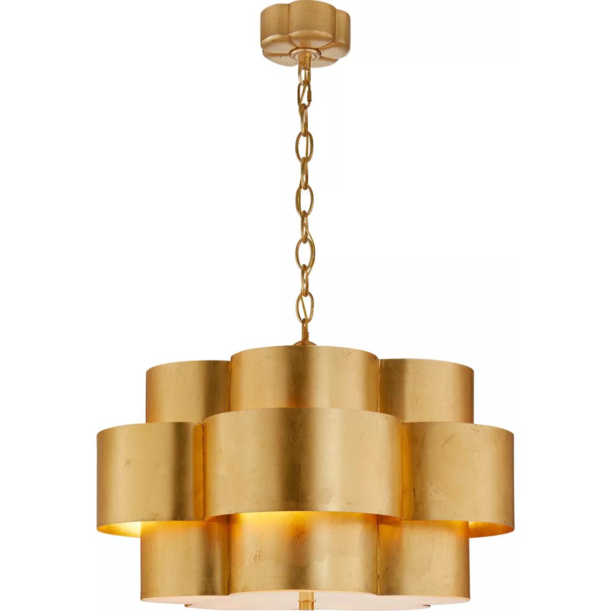 Visual Comfort Signature Collection ARN5306G AERIN Arabelle 5 Light 28 inch Gild Hanging Shade Ceiling Light