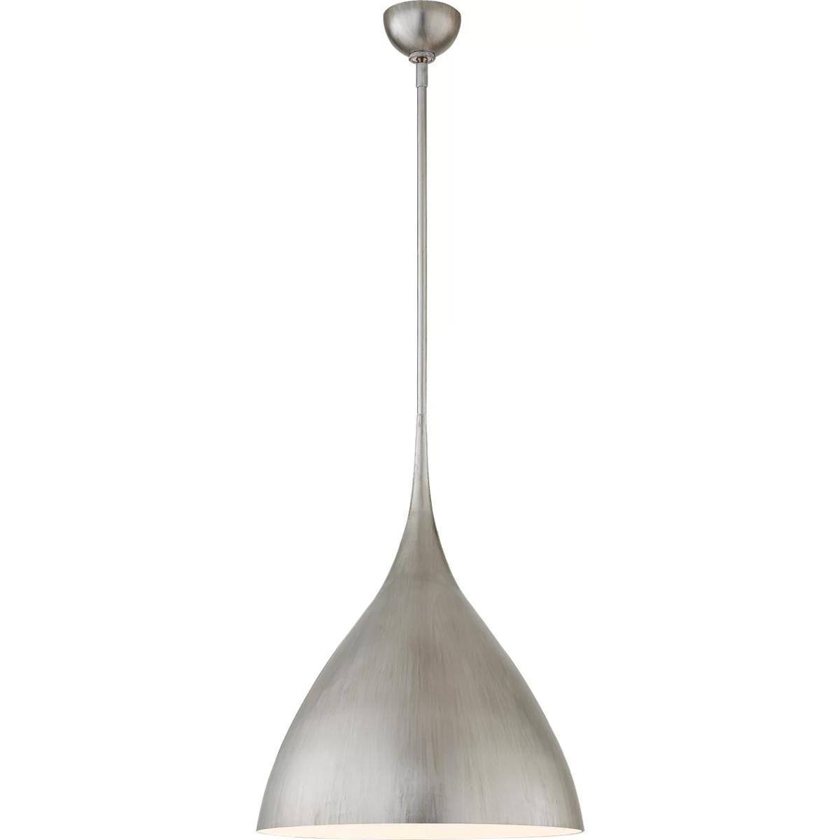 Visual Comfort Signature Collection ARN5351BSL AERIN Agnes 1 Light 18 inch Burnished Silver Leaf Pendant Ceiling Light, Medium