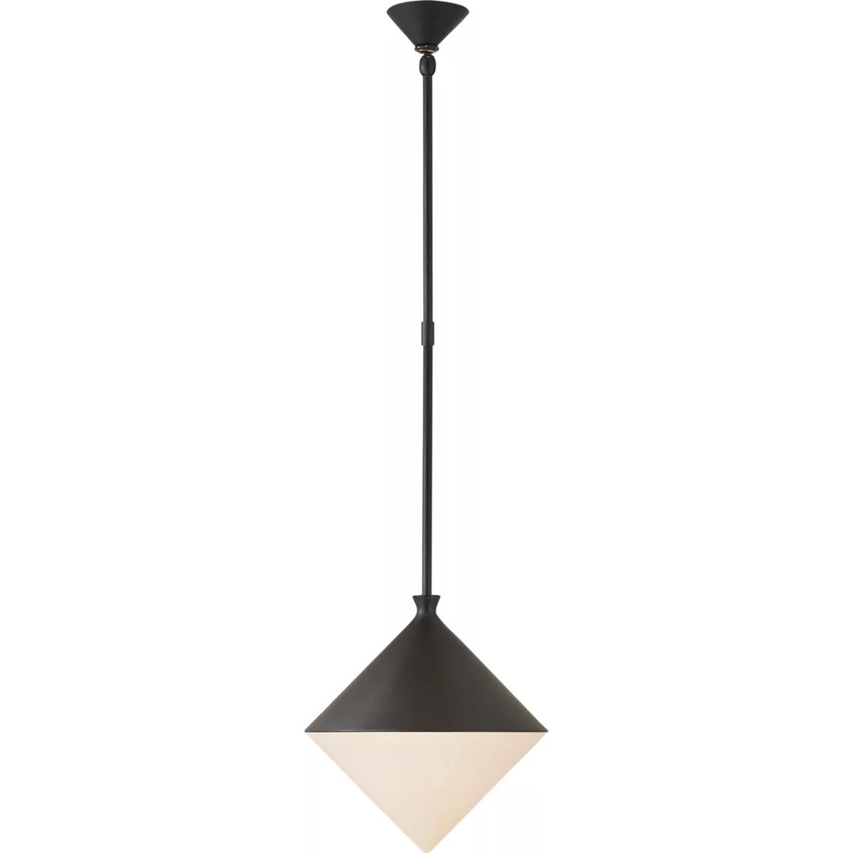 Visual Comfort Signature Collection ARN5355BLK-WG AERIN Sarnen LED 13.25 inch Matte Black Pendant Ceiling Light, Small