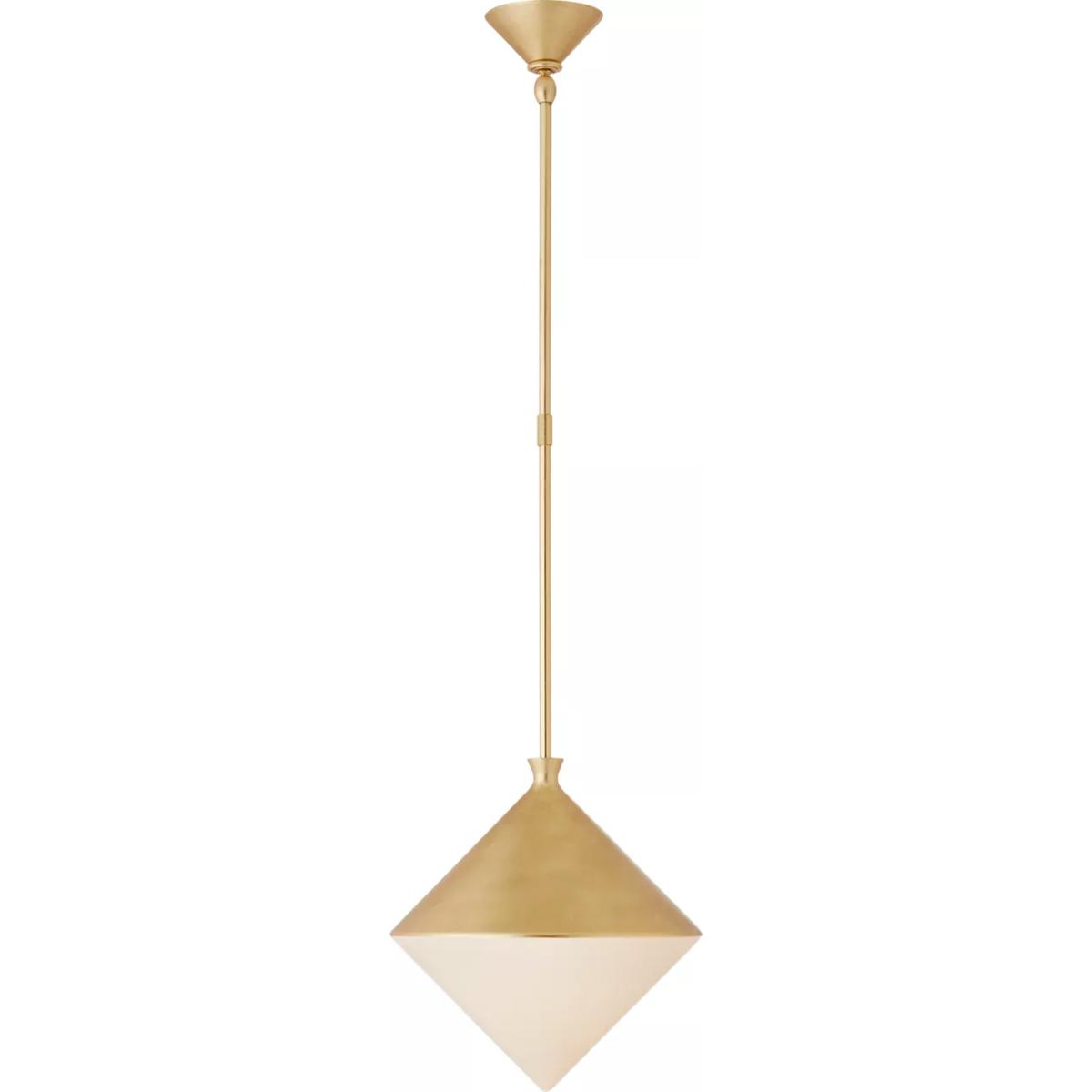 Visual Comfort Signature Collection ARN5355G-WG AERIN Sarnen LED 13.25 inch Gild Pendant Ceiling Light, Small