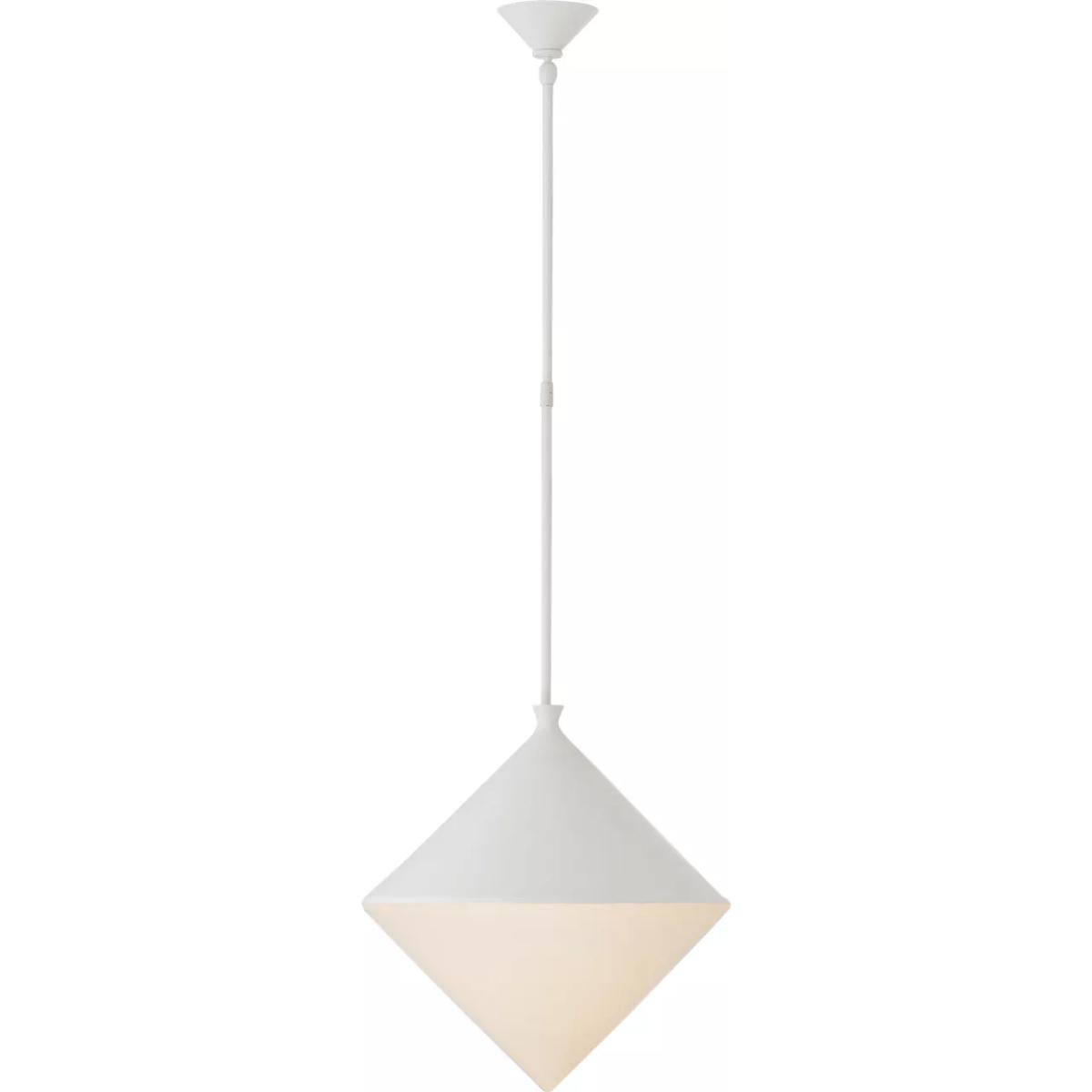 Visual Comfort Signature Collection ARN5357WHT-WG AERIN Sarnen LED 18.25 inch Matte White Pendant Ceiling Light, Large