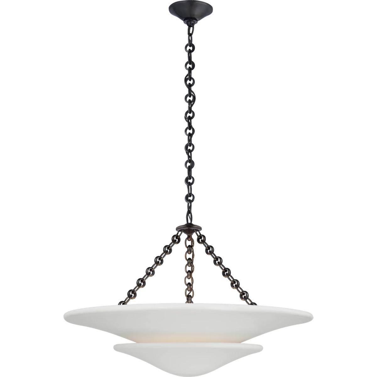 Visual Comfort Signature Collection ARN5425BZ-PW AERIN Mollino LED 25 inch Bronze Tiered Chandelier Ceiling Light, Medium
