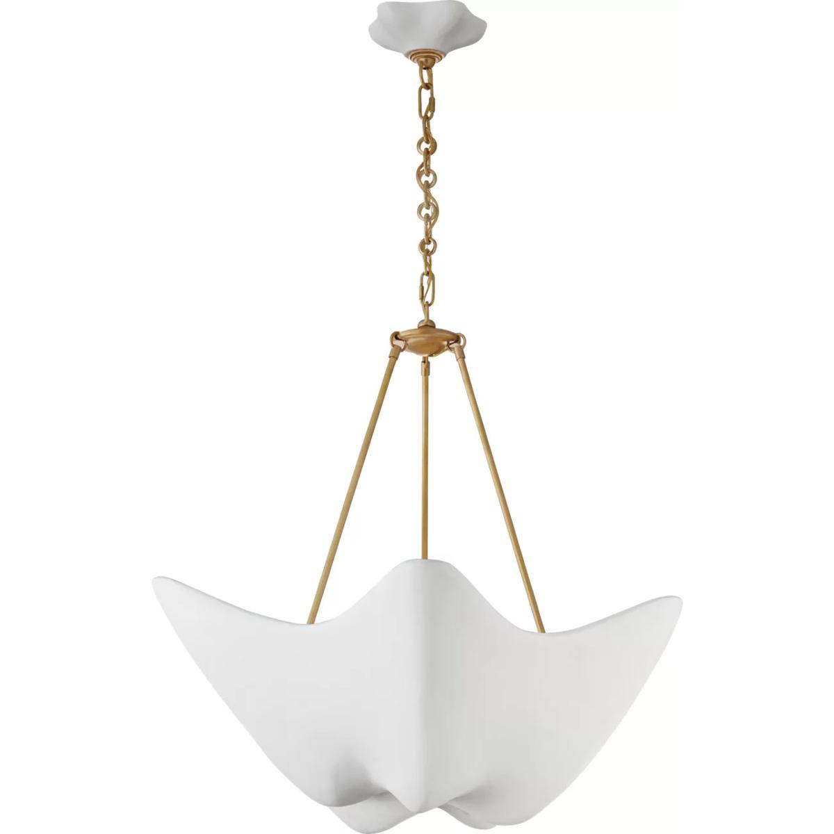 Visual Comfort Signature Collection ARN5428HAB-PW AERIN Cosima 5 Light 28 inch Hand-Rubbed Antique Brass Chandelier Ceiling Light, Medium
