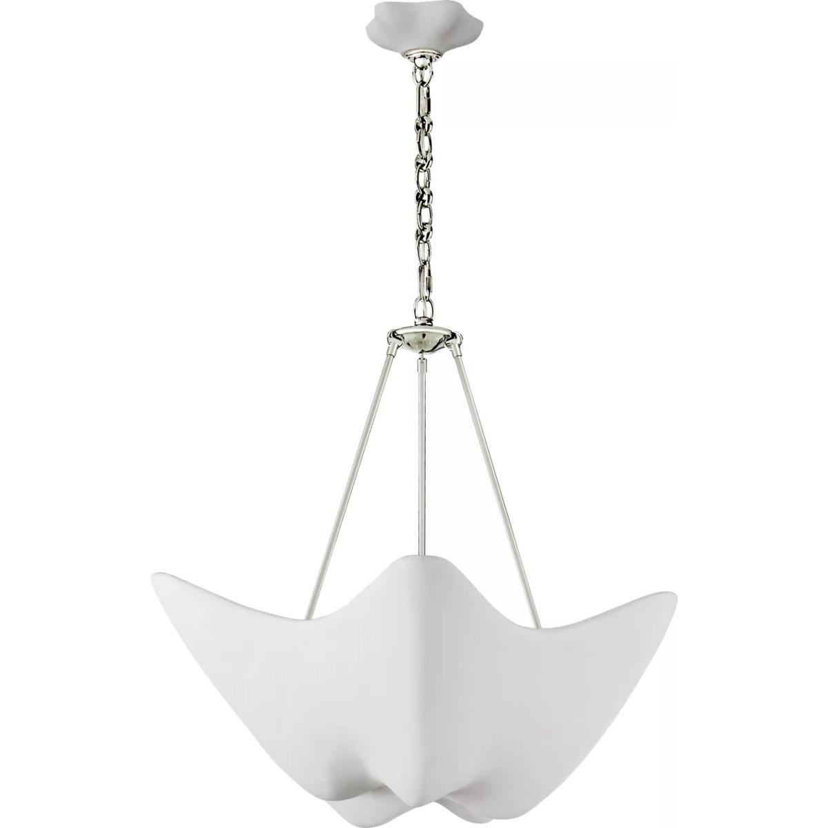 Visual Comfort Signature Collection ARN5428PN-PW AERIN Cosima 5 Light 28 inch Polished Nickel Chandelier Ceiling Light, Medium