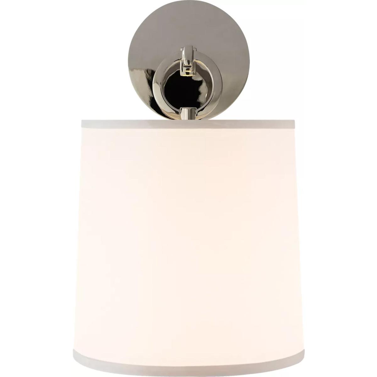 Visual Comfort Signature Collection BBL2035PN-S Barbara Barry French Cuff 1 Light 8 inch Polished Nickel Sconce Wall Light