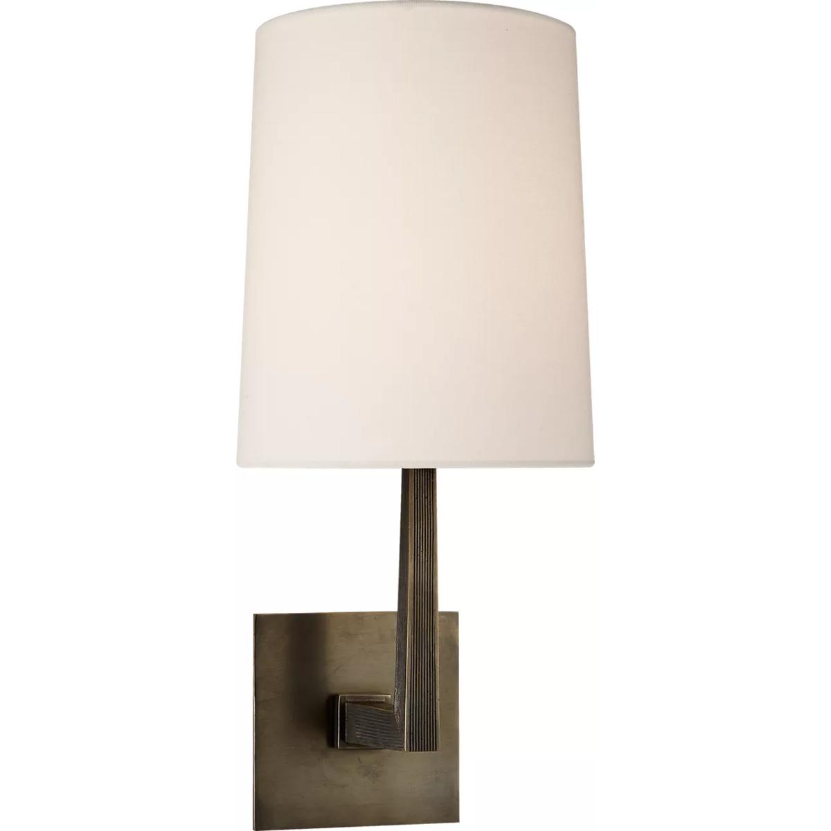 Visual Comfort Signature Collection BBL2082BZ-L Barbara Barry Ojai 1 Light 7.25 inch Bronze Single Sconce Wall Light, Medium