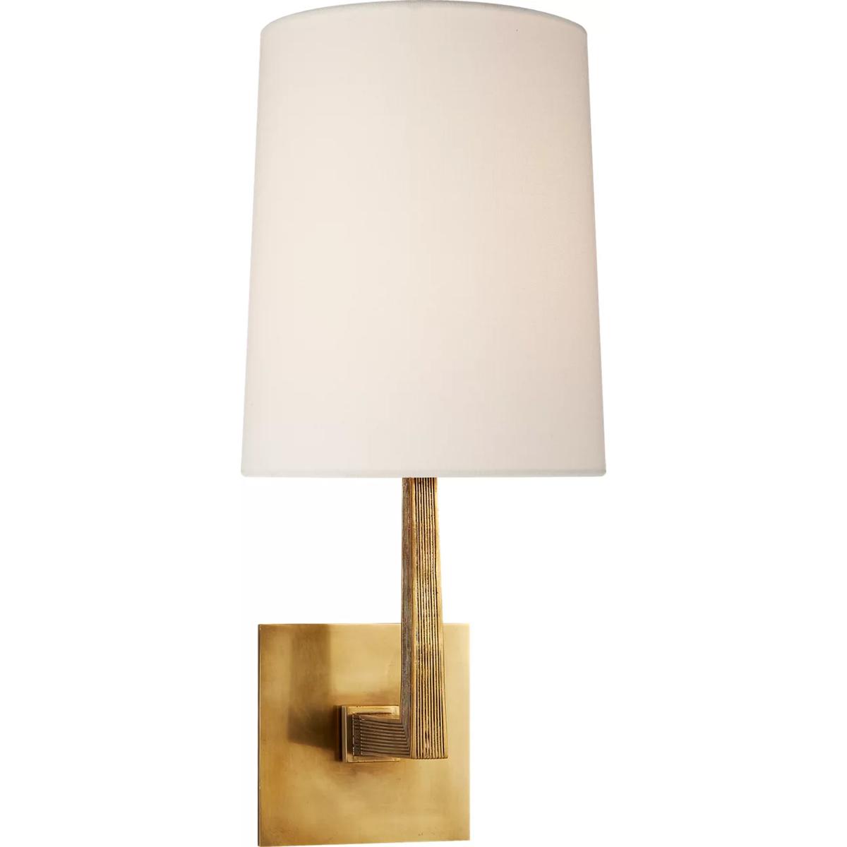 Visual Comfort Signature Collection BBL2082SB-L Barbara Barry Ojai 1 Light 7.25 inch Soft Brass Single Sconce Wall Light, Medium