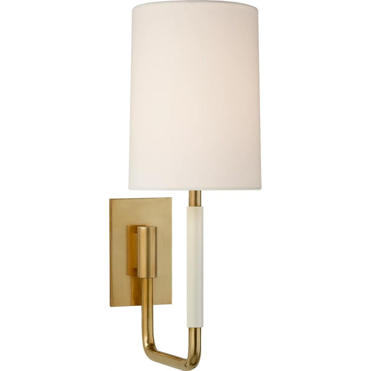 Visual Comfort Signature Collection BBL2132SB-L Barbara Barry Clout 1 Light 5.25 inch Soft Brass Sconce Wall Light, Small