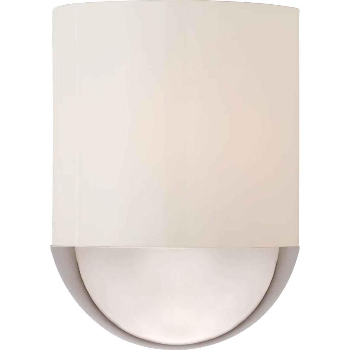 Visual Comfort Signature Collection BBL2155PN-WG Barbara Barry Crescent LED 8 inch Polished Nickel Sconce Wall Light, Small