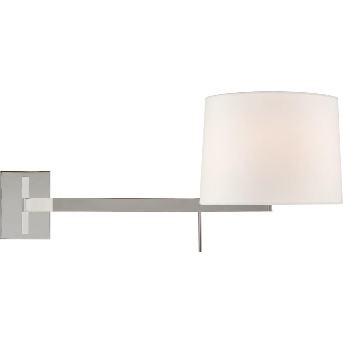 Visual Comfort Signature Collection BBL2162PN-L Barbara Barry Sweep 1 Light 11.75 inch Polished Nickel Articulating Sconce Wall Light, Medium