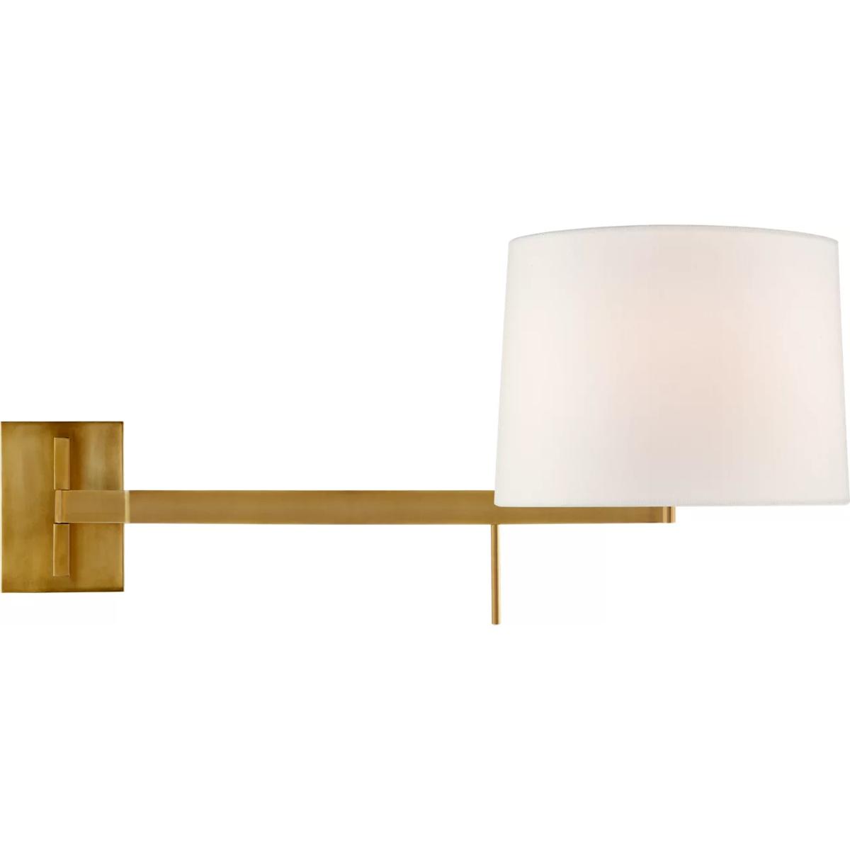 Visual Comfort Signature Collection BBL2162SB-L Barbara Barry Sweep 1 Light 11.75 inch Soft Brass Articulating Sconce Wall Light, Medium