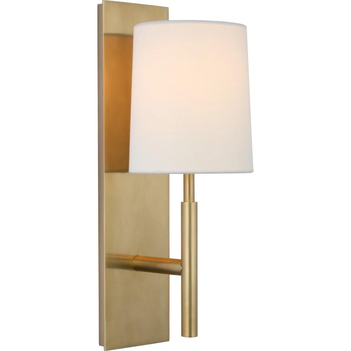 Visual Comfort Signature Collection BBL2172SB-L Barbara Barry Clarion LED 5.5 inch Soft Brass Sconce Wall Light, Medium