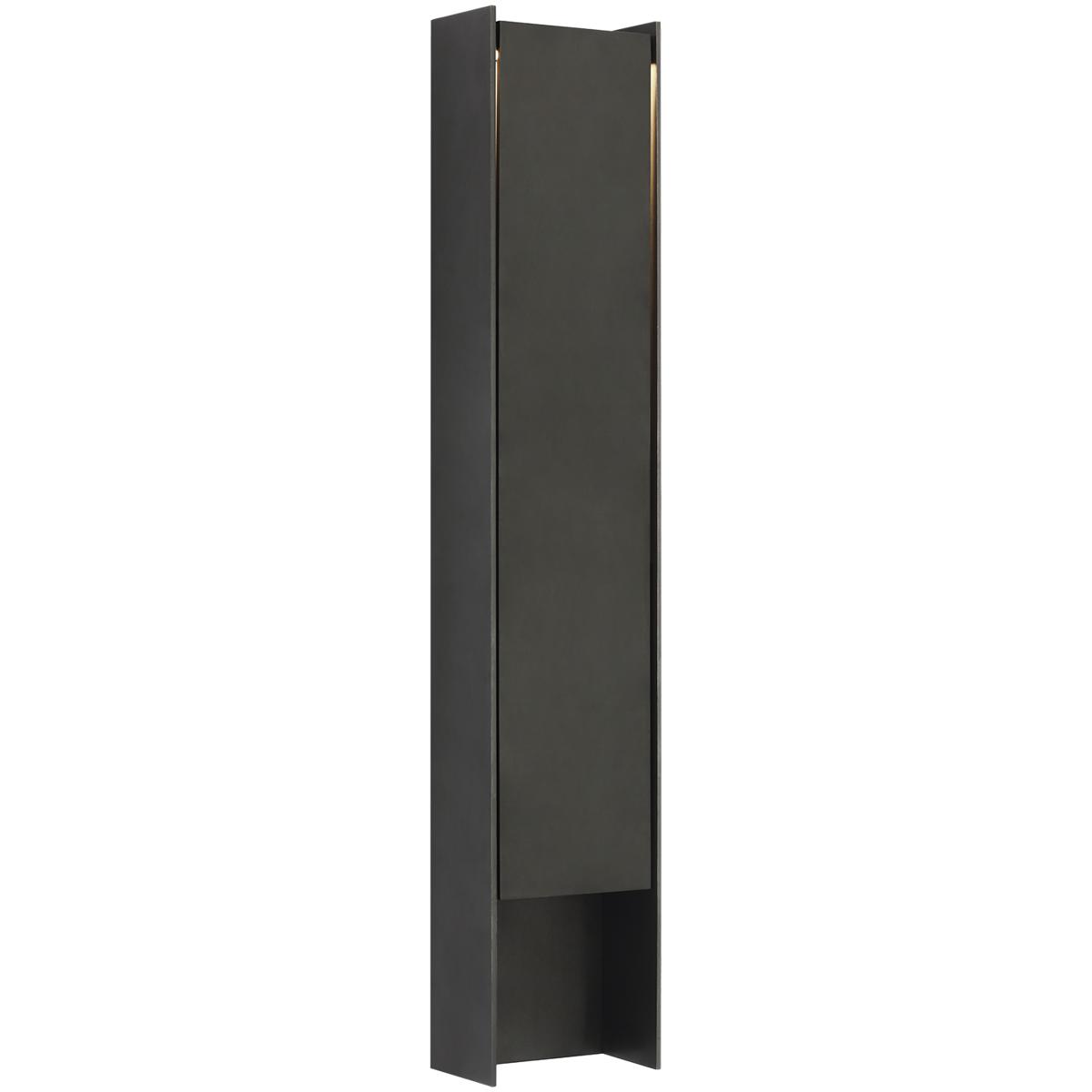 Visual Comfort Signature Collection BBL2234BKS Barbara Barry Align LED 41 inch Blackened Stainless Outdoor Shielded Wall Light