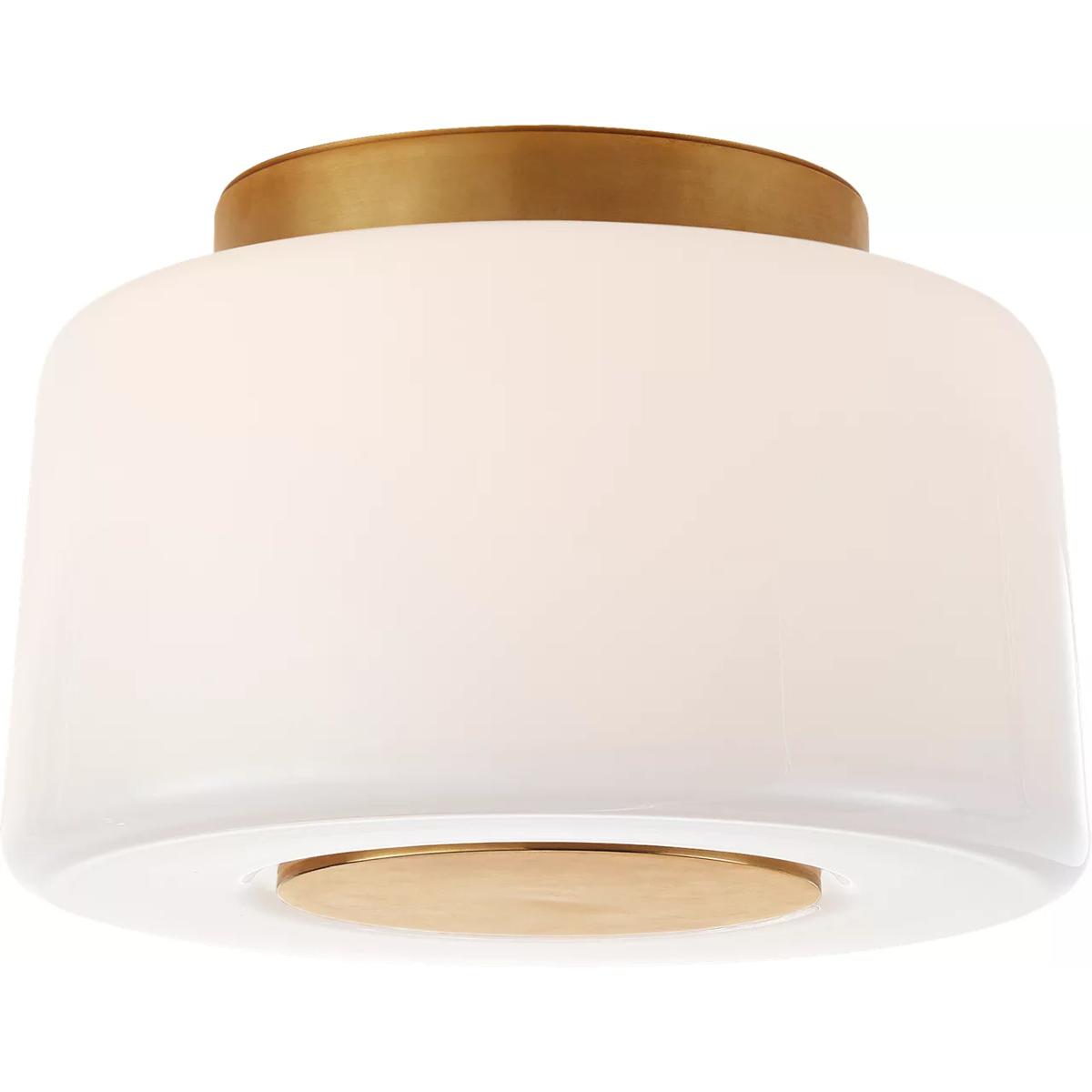 Visual Comfort Signature Collection BBL4105SB-WG Barbara Barry Acme 3 Light 9 inch Soft Brass Flush Mount Ceiling Light, Small