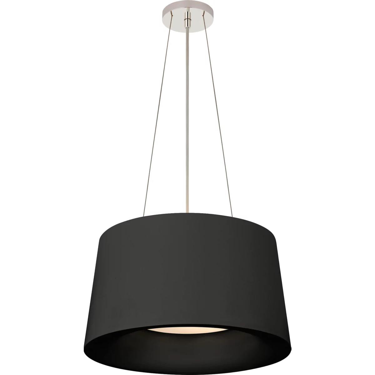 Visual Comfort Signature Collection BBL5089BLK Barbara Barry Halo 2 Light 19 inch Matte Black Hanging Shade Ceiling Light, Small