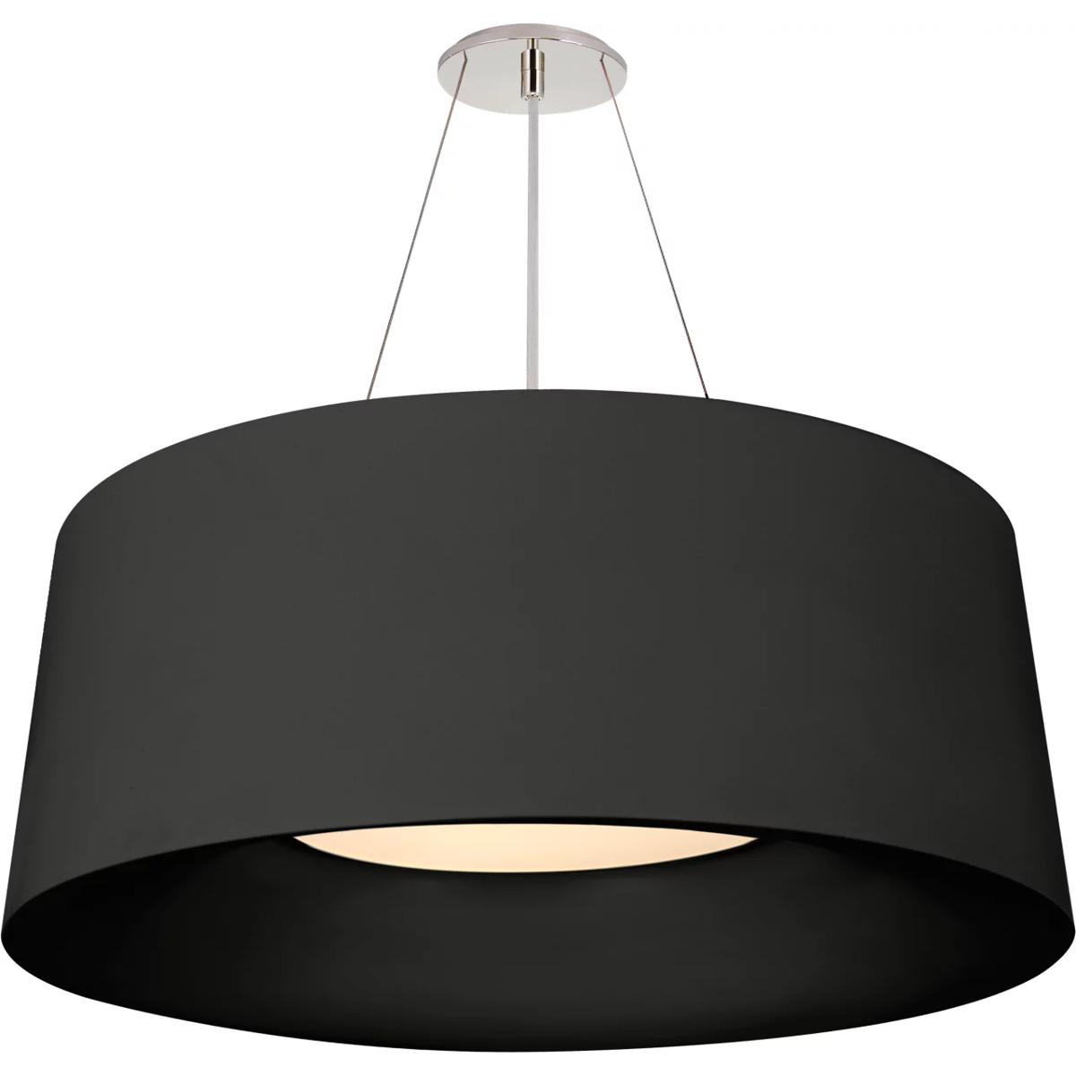 Visual Comfort Signature Collection BBL5090BLK Barbara Barry Halo 3 Light 27.5 inch Matte Black Hanging Shade Ceiling Light, Medium