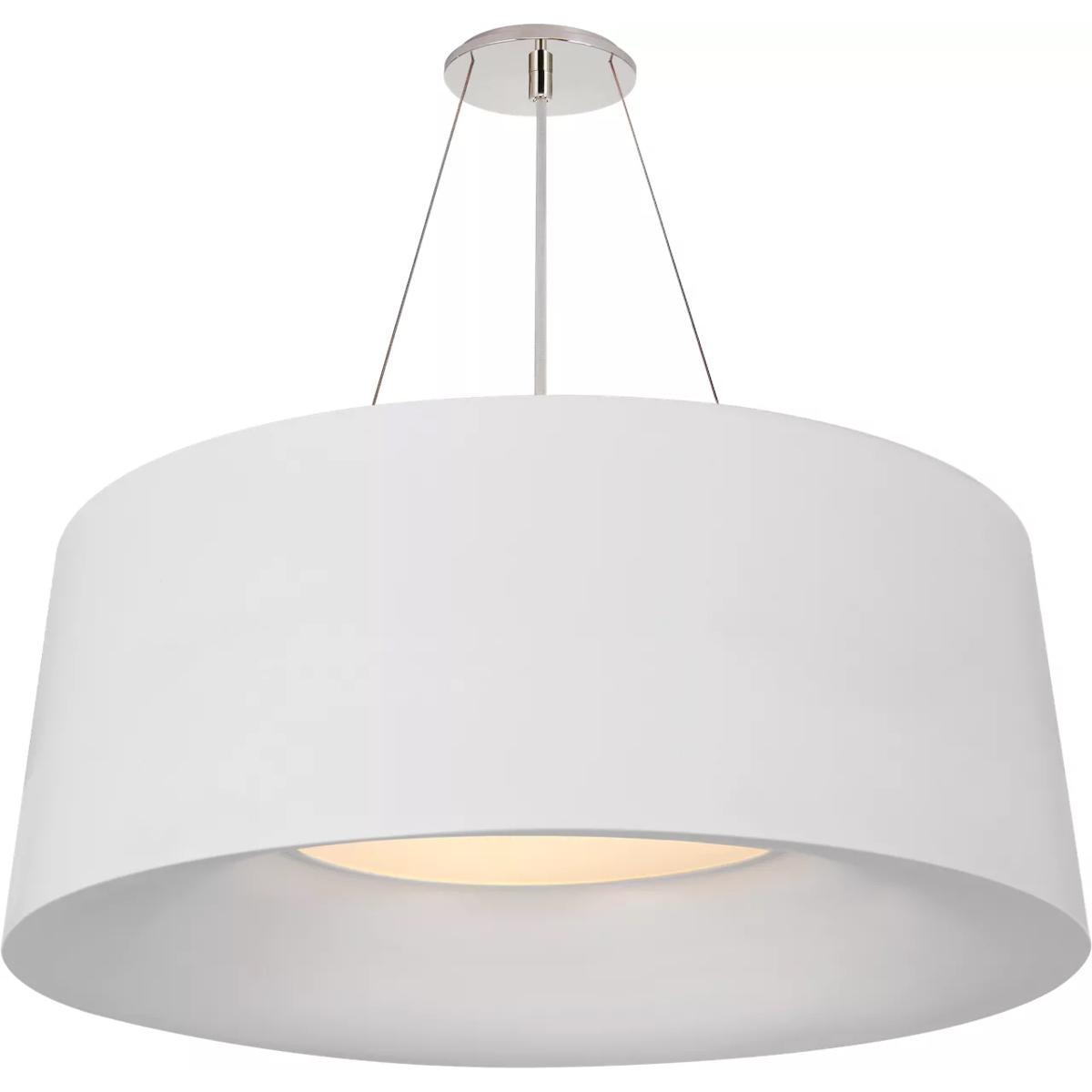 Visual Comfort Signature Collection BBL5090WHT Barbara Barry Halo 3 Light 27.5 inch Matte White Hanging Shade Ceiling Light, Medium