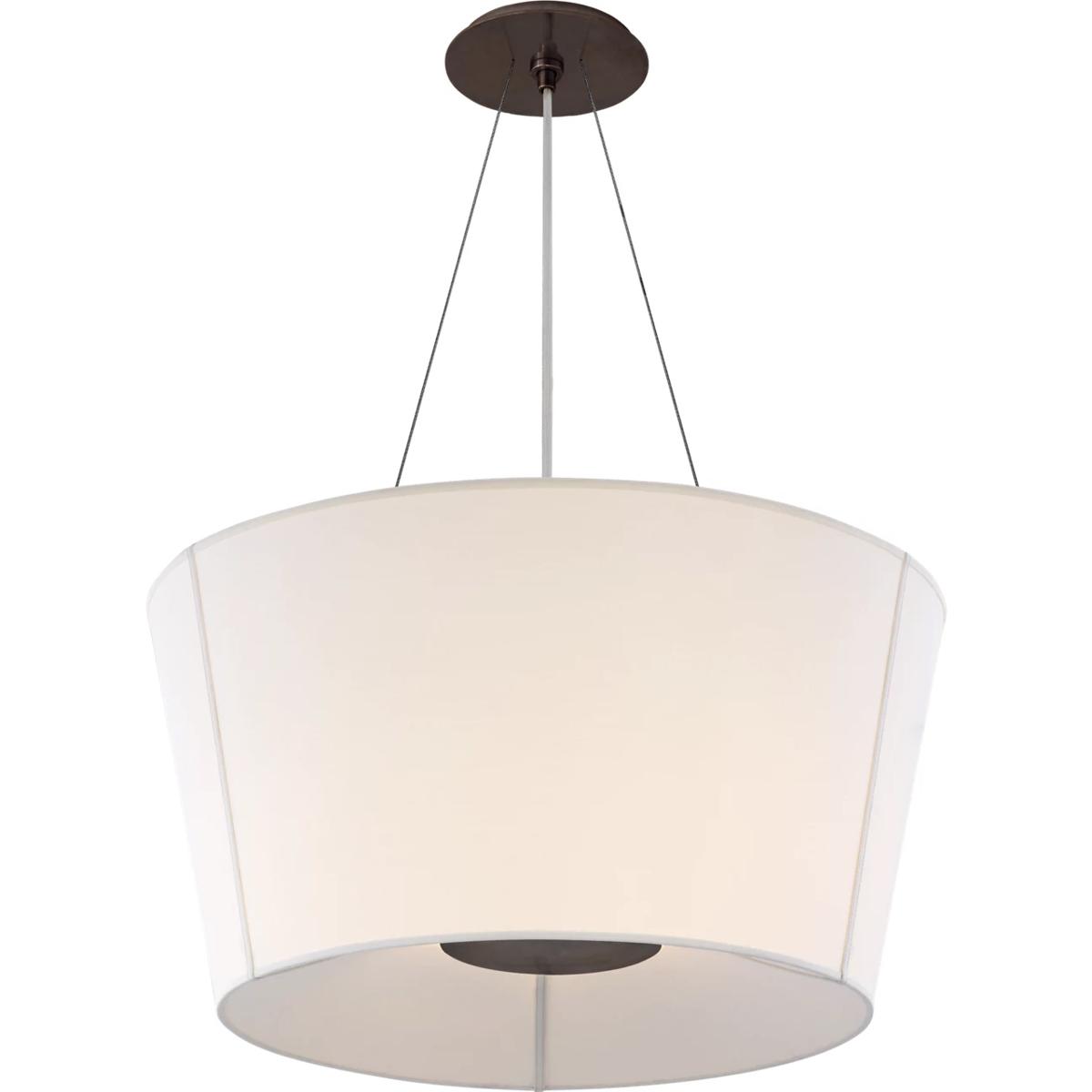 Visual Comfort Signature Collection BBL5115BZ-L Barbara Barry Hoop 2 Light 26 inch Bronze Hanging Shade Ceiling Light, Medium