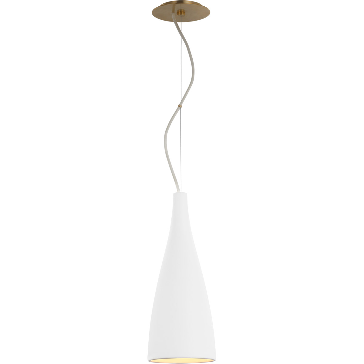Visual Comfort Signature Collection BBL5136WHT Barbara Barry Nimbus LED 6.5 inch Matte White Pendant Ceiling Light