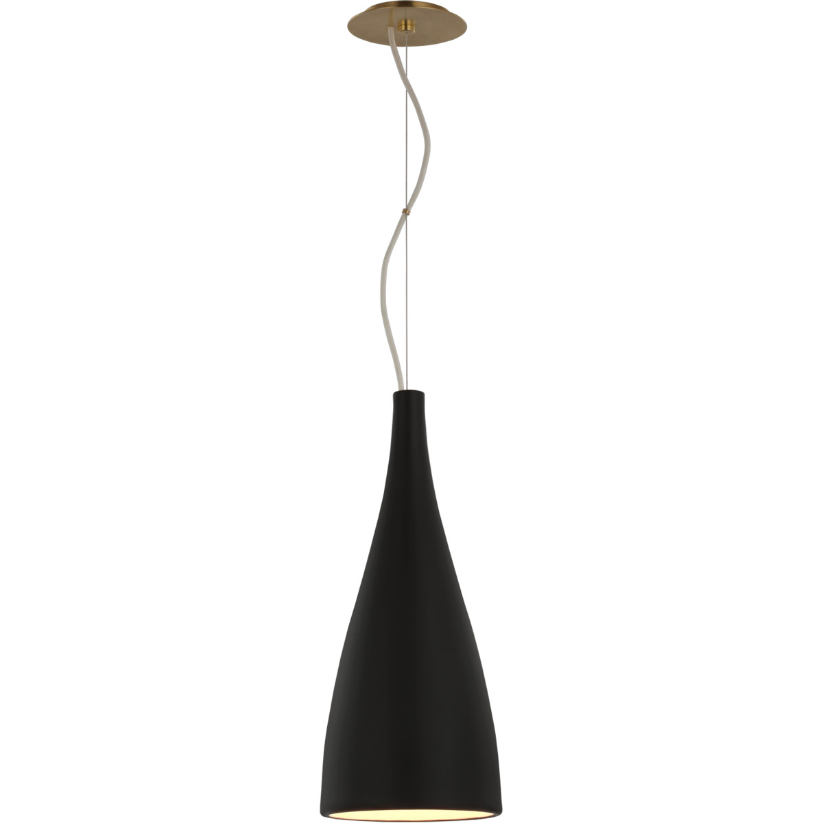Visual Comfort Signature Collection BBL5137BLK Barbara Barry Nimbus LED 8.5 inch Matte Black Pendant Ceiling Light, Medium