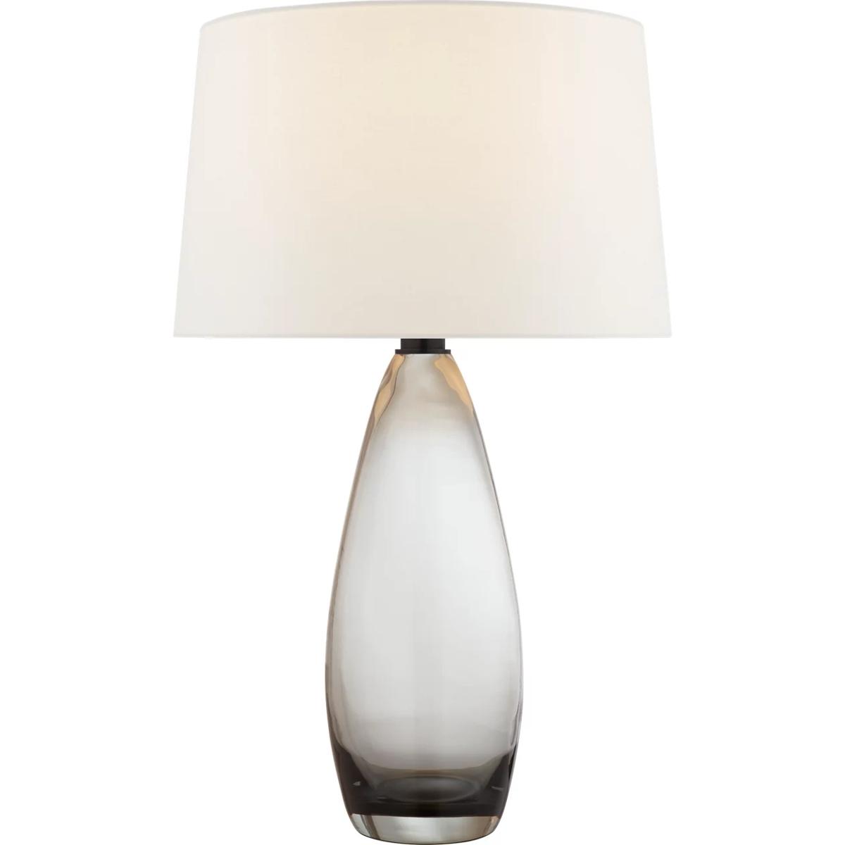 Visual Comfort Signature Collection CHA3420SMG-L Chapman & Myers Myla 29.25 inch 100 watt Smoked Glass Table Lamp Portable Light, Large