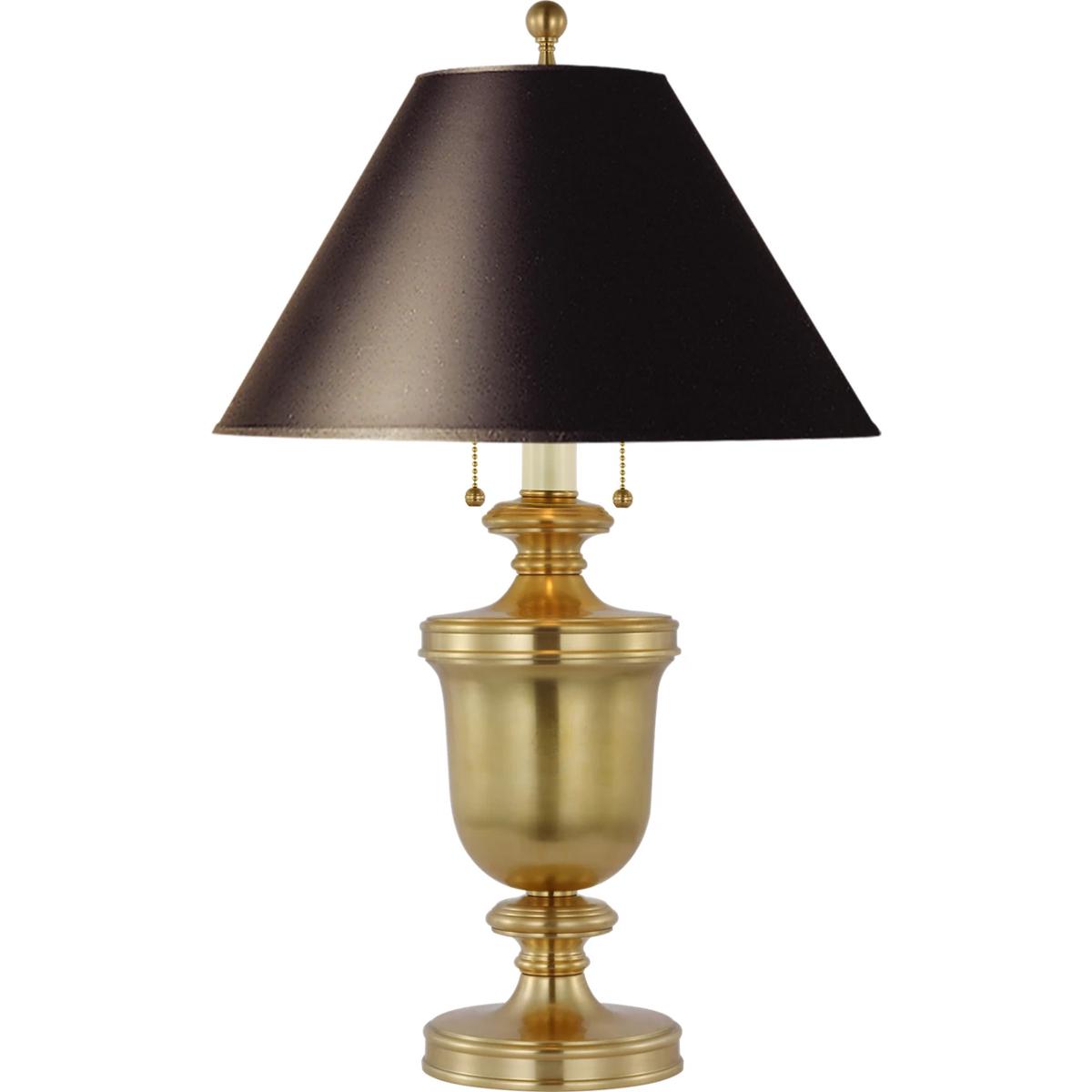 Visual Comfort Signature Collection CHA8172AB-B Chapman & Myers Classical Urn 24 inch 40 watt Antique-Burnished Brass Table Lamp Portable Light in Bla