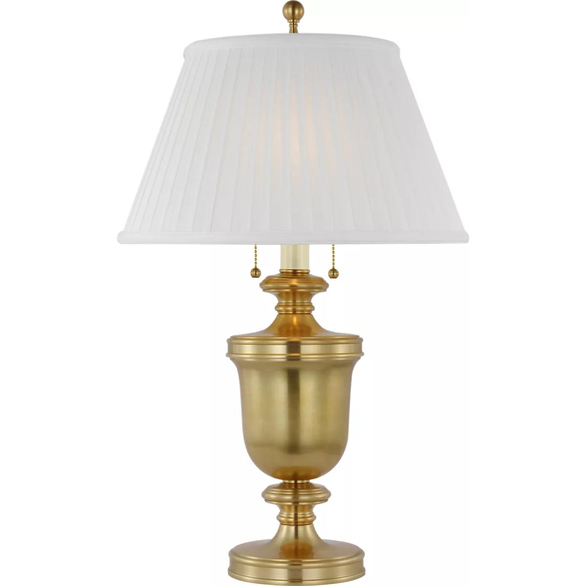 Visual Comfort Signature Collection CHA8172AB-SP Chapman & Myers Classical Urn 24 inch 40 watt Antique-Burnished Brass Table Lamp Portable Light in Si