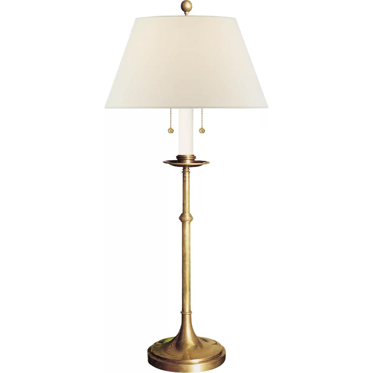 Visual Comfort Signature Collection CHA8188AB-L Chapman & Myers Dorchester 22 inch 40 watt Antique-Burnished Brass Club Table Lamp Portable Light in L