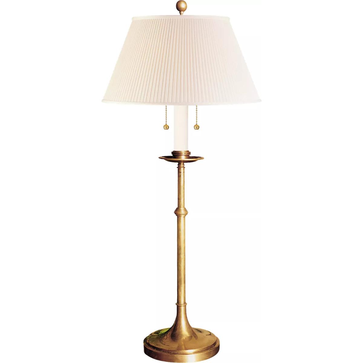 Visual Comfort Signature Collection CHA8188AB-S Chapman & Myers Dorchester 22 inch 40 watt Antique-Burnished Brass Table Lamp Portable Light in Silk