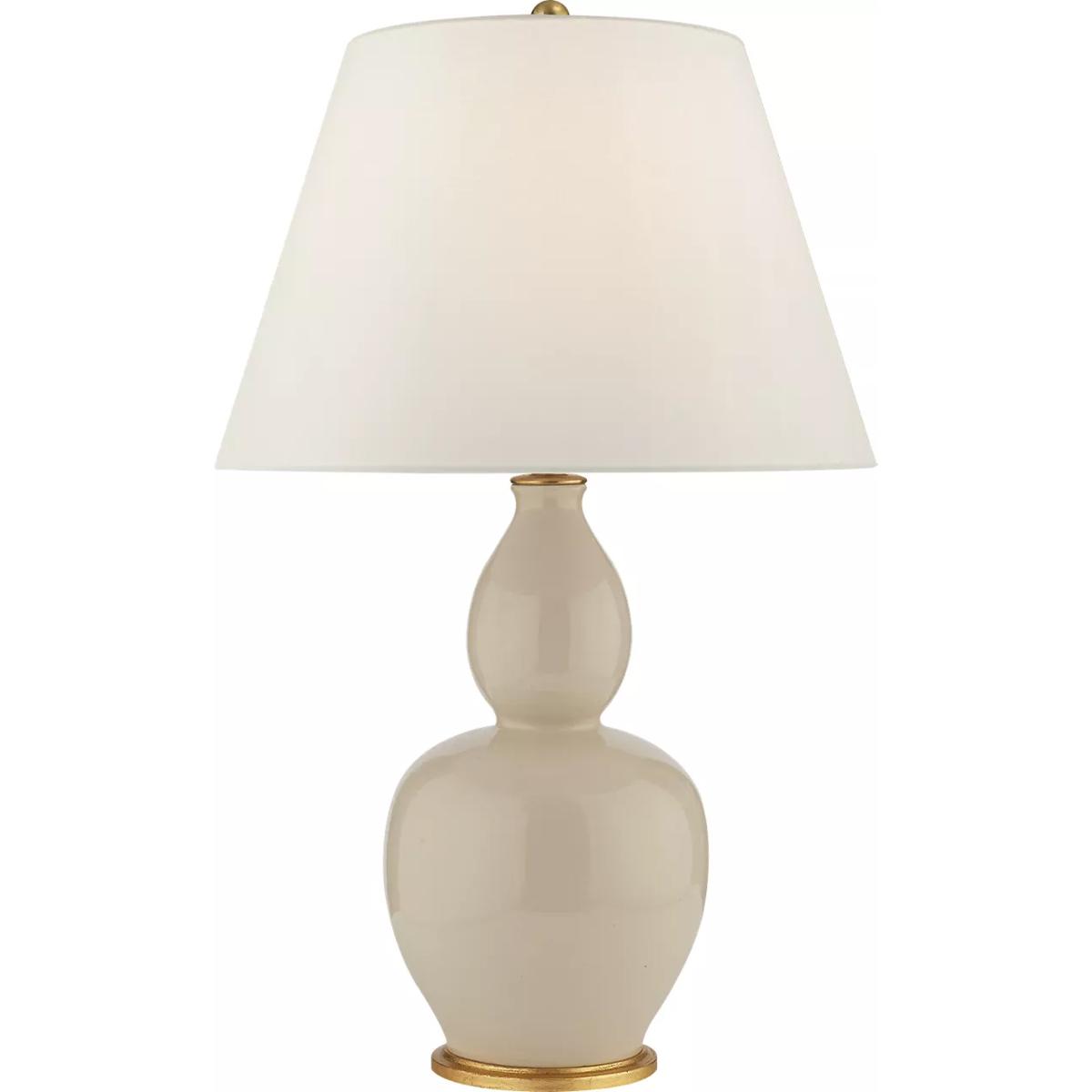 Visual Comfort Signature Collection CHA8663ICO-L Chapman & Myers Yue 31.25 inch 100 watt Coconut Porcelain Table Lamp Portable Light in Linen