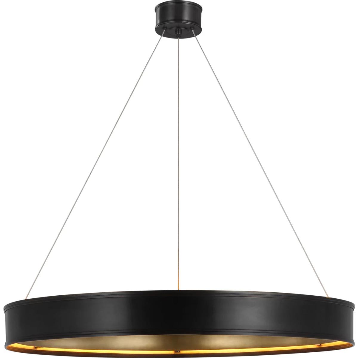 Visual Comfort Signature Collection CHC1616BZ Chapman & Myers Connery LED 40 inch Bronze Ring Chandelier Ceiling Light