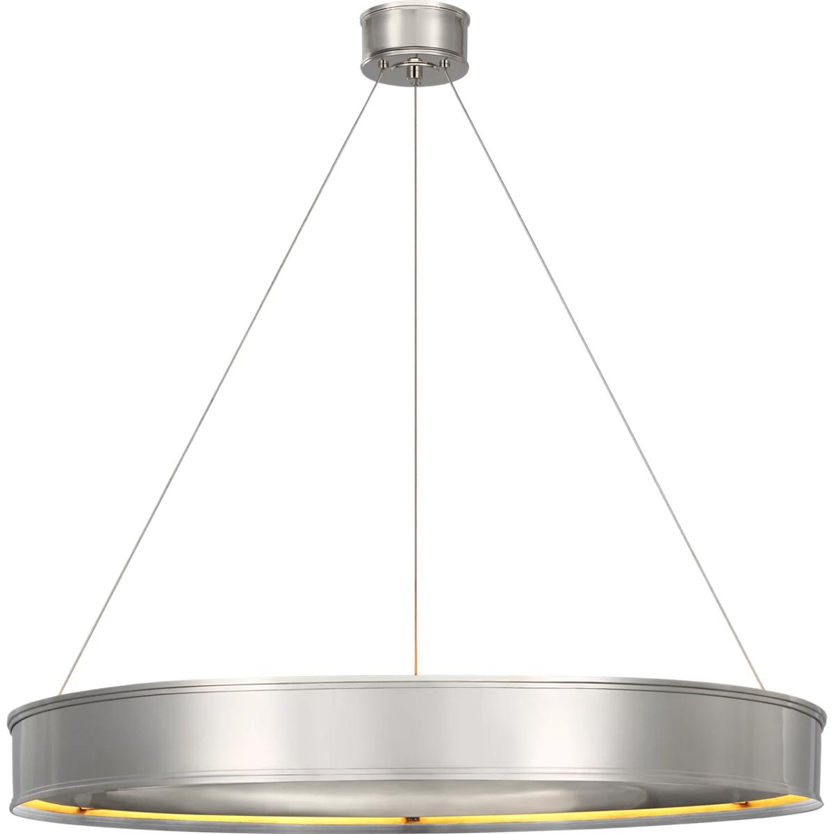 Visual Comfort Signature Collection CHC1616PN Chapman & Myers Connery LED 40 inch Polished Nickel Ring Chandelier Ceiling Light