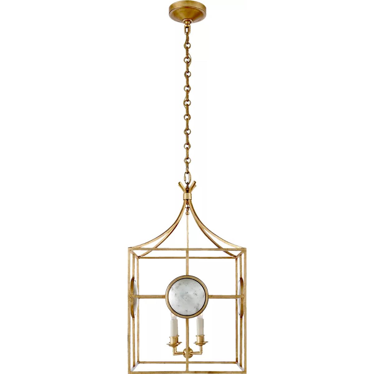 Visual Comfort Signature Collection CHC2186GI Chapman & Myers Gramercy 4 Light 17 inch Gilded Iron Lantern Pendant Ceiling Light, Medium