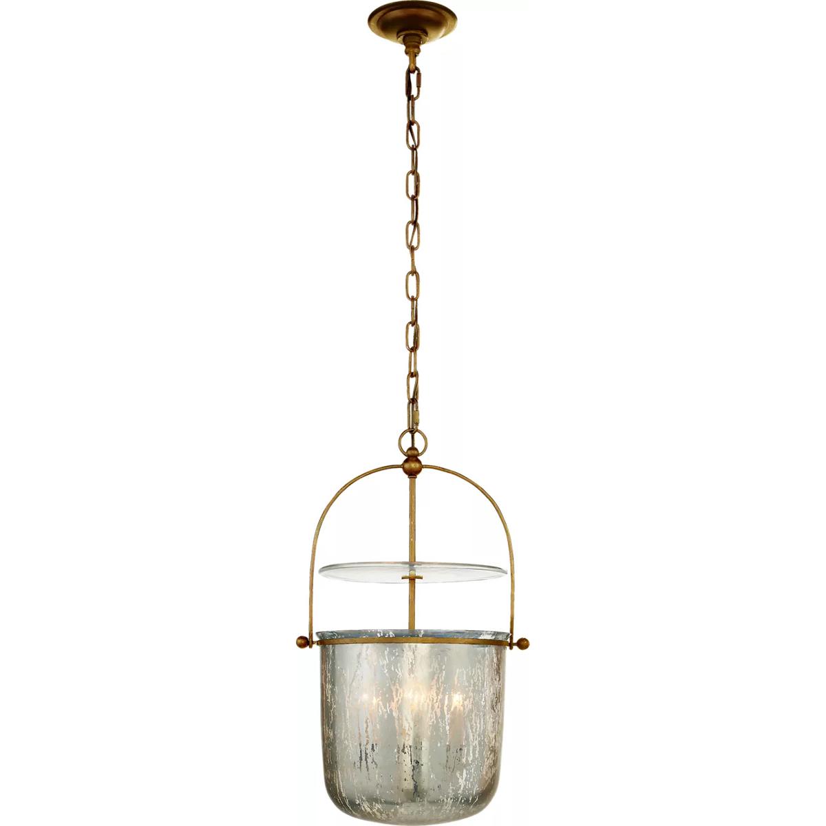 Lighting New York R-CHC2269GI-MG Visual Comfort E. F. Chapman Lorford 4 Light 14 inch Gilded Iron Bell Lantern Ceiling Light, Small CHC2269GI-MG - Ope
