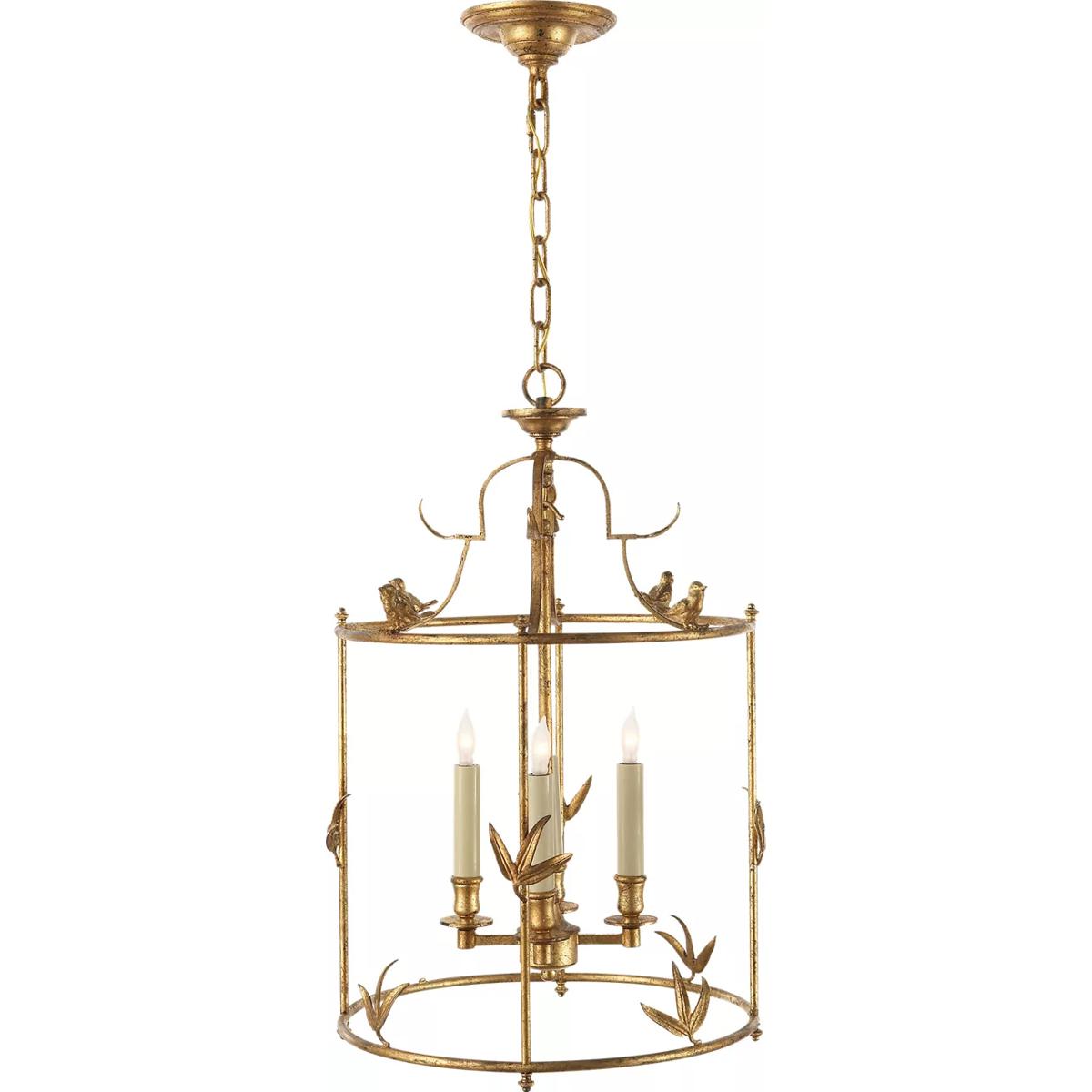 Visual Comfort Signature Collection CHC3108GI Chapman & Myers Diego 4 Light 16 inch Gilded Iron Lantern Pendant Ceiling Light, Grande