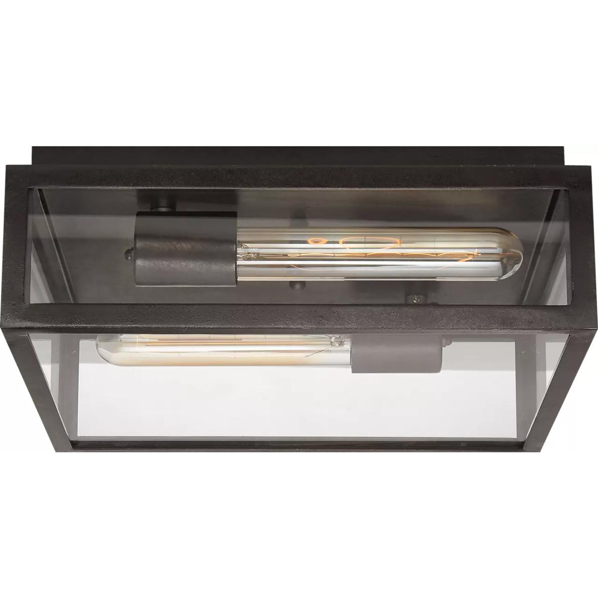 Visual Comfort Signature Collection CHC4035AI-CG Chapman & Myers Fresno 2 Light 12 inch Aged Iron Flush Mount Ceiling Light, Medium