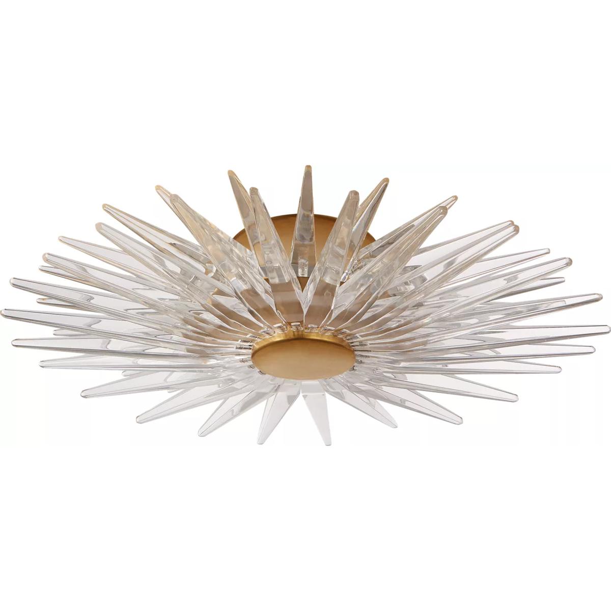 Visual Comfort Signature Collection CHC4509AB-CA Chapman & Myers Quincy2 LED 17.25 inch Antique-Burnished Brass Flush Mount Ceiling Light, Small