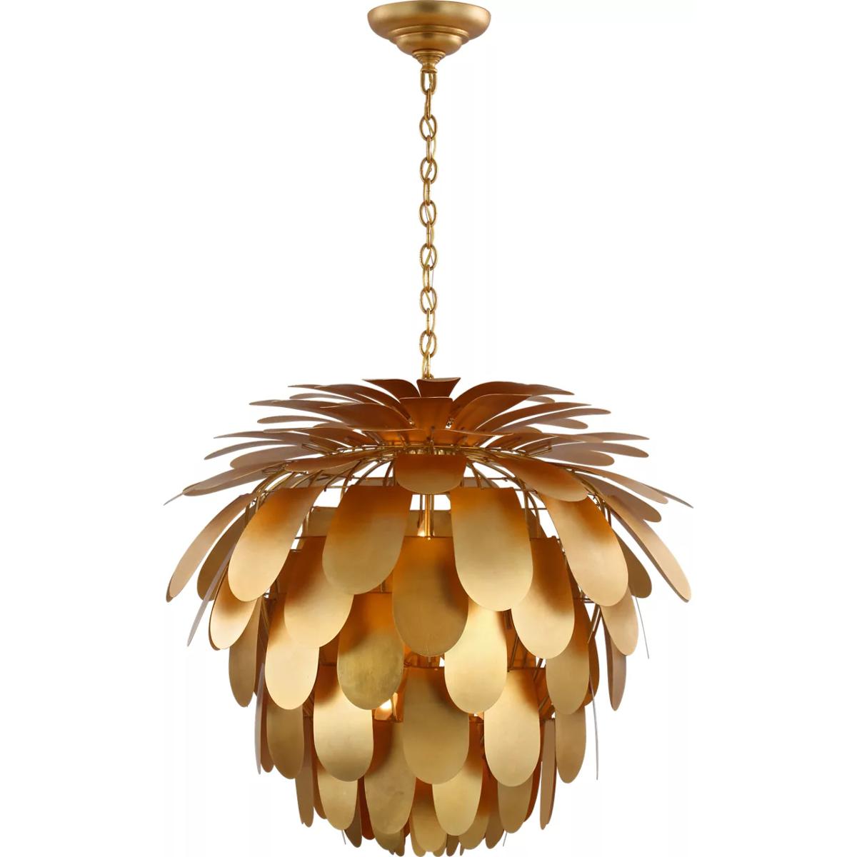 Visual Comfort Signature Collection CHC5158G Chapman & Myers Cynara 6 Light 36.5 inch Gild Chandelier Ceiling Light, Grande