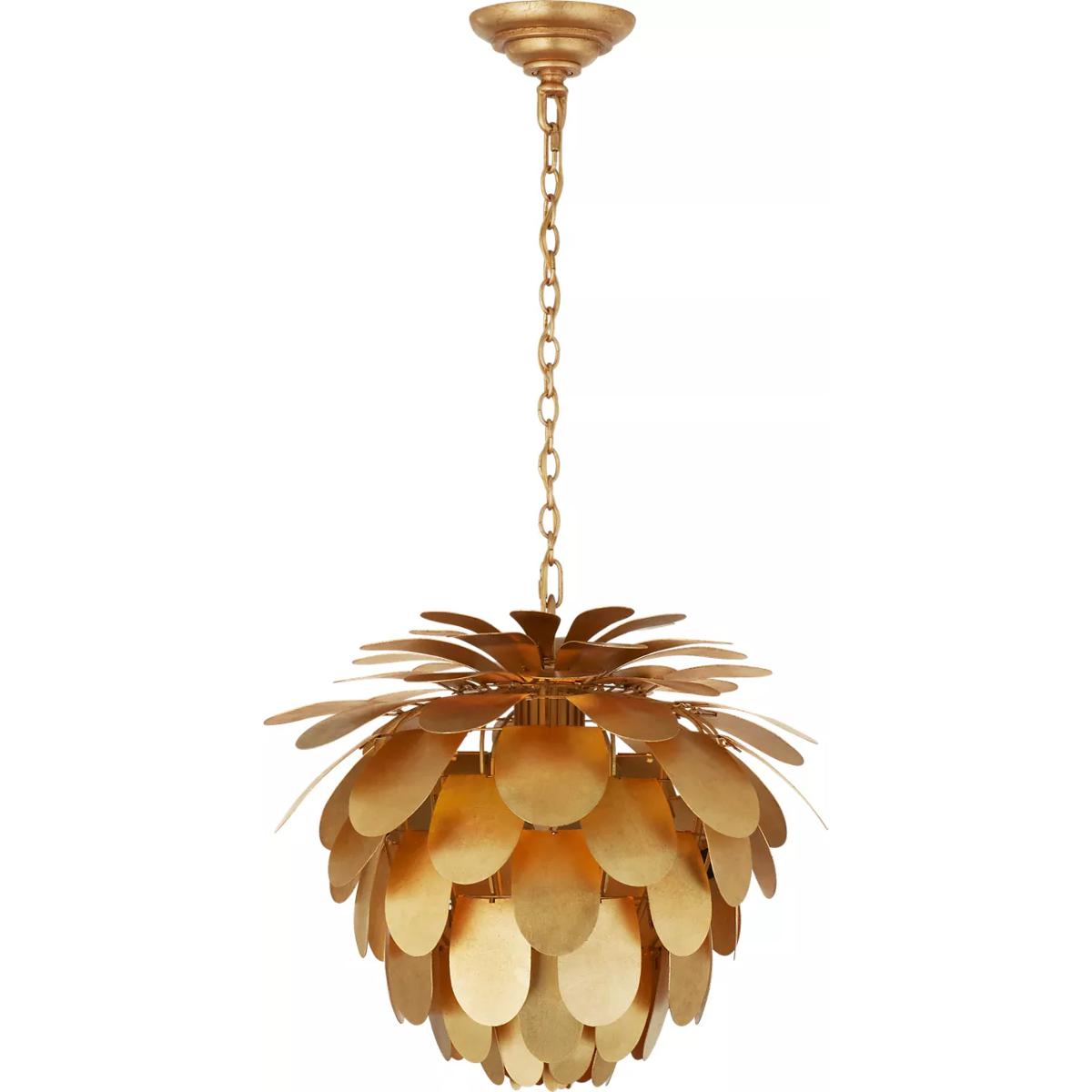 Visual Comfort Signature Collection CHC5163G Chapman & Myers Cynara 1 Light 16.75 inch Gild Chandelier Ceiling Light, Small