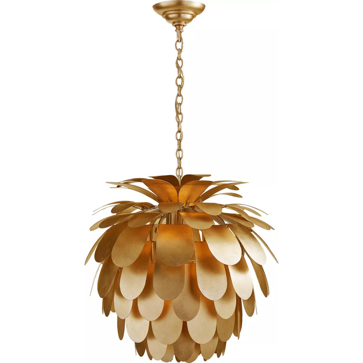 Visual Comfort Signature Collection CHC5165G Chapman & Myers Cynara 1 Light 22.5 inch Gild Chandelier Ceiling Light, Medium