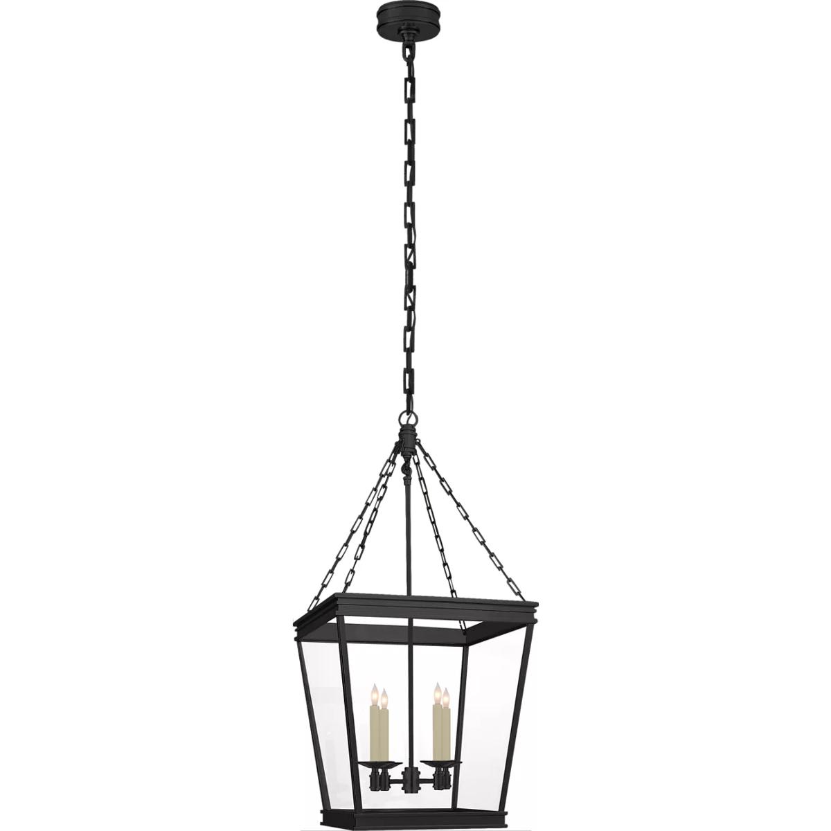 Visual Comfort Signature Collection CHC5611BZ-CG Chapman & Myers Launceton 4 Light 17 inch Bronze Linear Lantern Pendant Ceiling Light, Medium