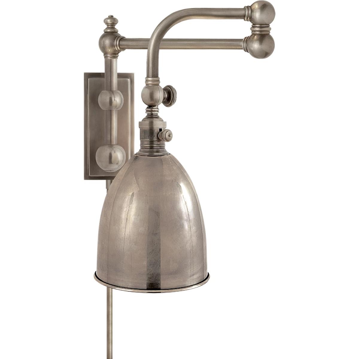 Visual Comfort Signature Collection CHD2150AN-AN Chapman & Myers Pimlico 28 inch 60 watt Antique Nickel Double Swing Arm Wall Light