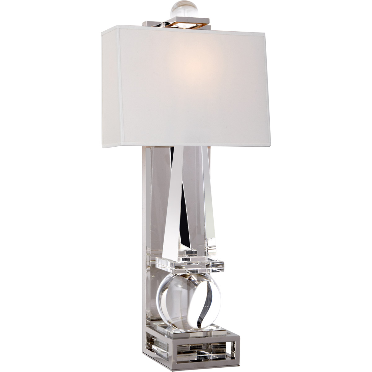 Visual Comfort Signature Collection CHD2262CG/PN-PL Chapman & Myers Paladin 1 Light 11 inch Crystal with Polished Nickel Sconce Wall Light