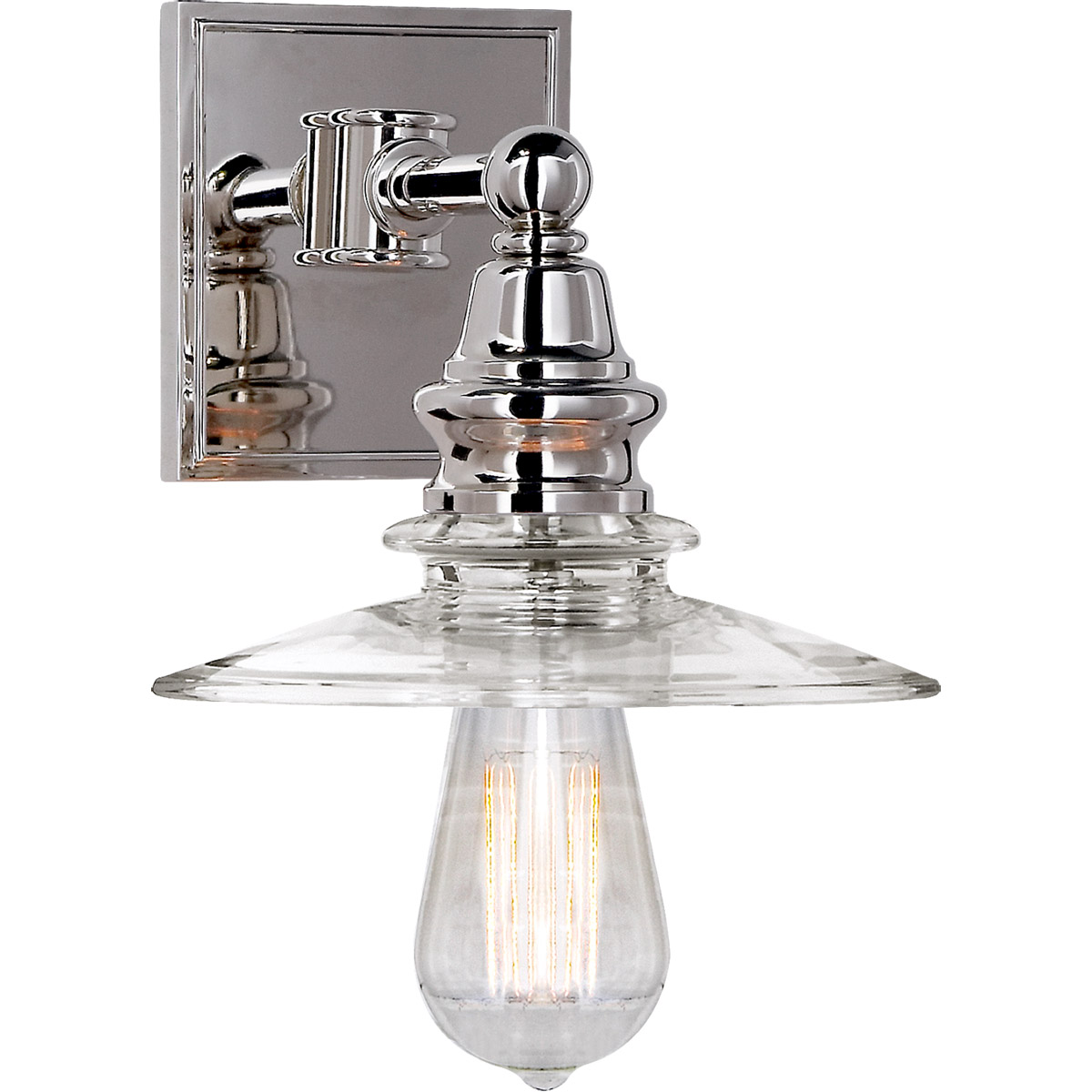 Visual Comfort Signature Collection CHD2473PN-CG Chapman & Myers Covington 1 Light 7.75 inch Polished Nickel Bath Sconce Wall Light