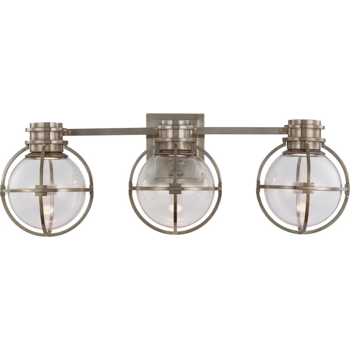 Visual Comfort Signature Collection CHD2483AN-CG Chapman & Myers Gracie LED 24.5 inch Antique Nickel Triple Bath Sconce Wall Light