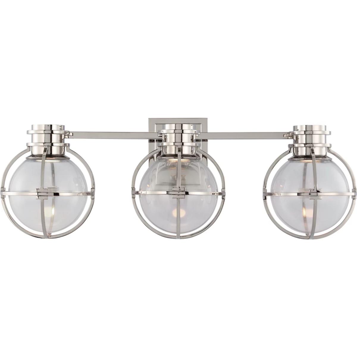 Visual Comfort Signature Collection CHD2483PN-CG Chapman & Myers Gracie LED 24.5 inch Polished Nickel Triple Bath Sconce Wall Light
