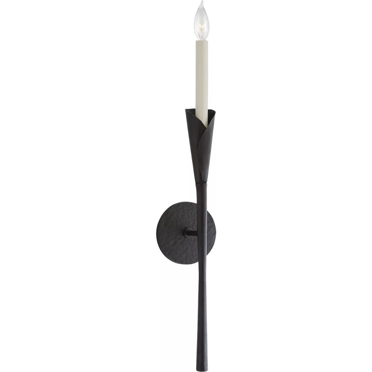 Visual Comfort Signature Collection CHD2505AI Chapman & Myers Aiden 1 Light 4.5 inch Aged Iron Tail Sconce Wall Light