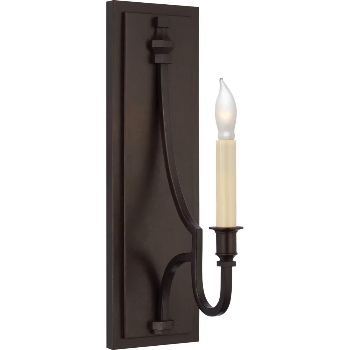 Visual Comfort Signature Collection CHD2560AI Chapman & Myers Mykonos LED 4.75 inch Aged Iron Sconce Wall Light, Medium
