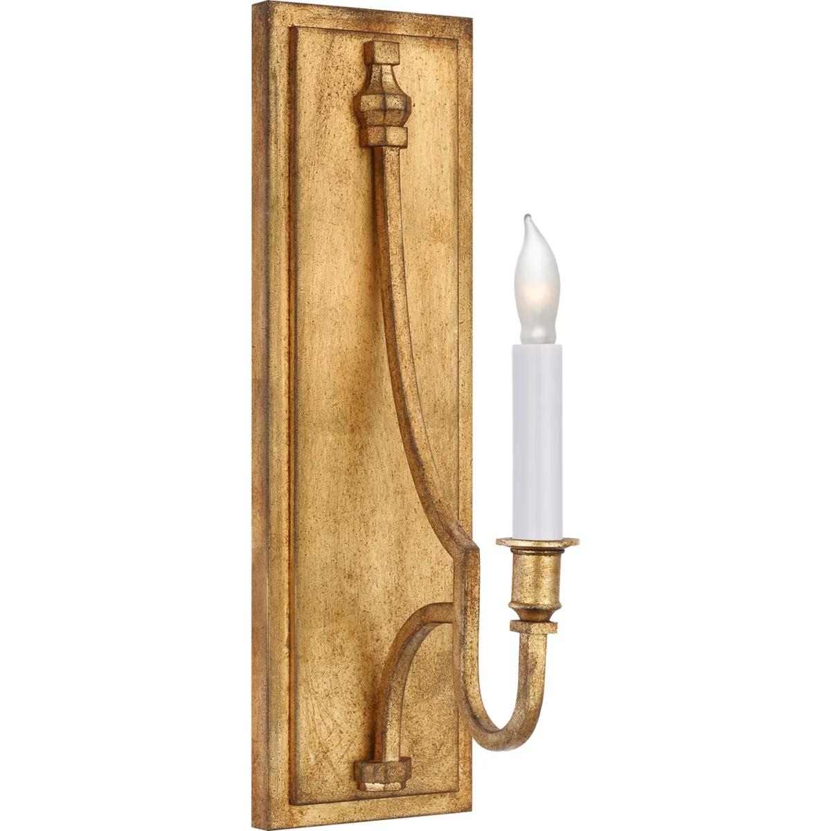 Visual Comfort Signature Collection CHD2560GI Chapman & Myers Mykonos LED 4.75 inch Gilded Iron Sconce Wall Light, Medium