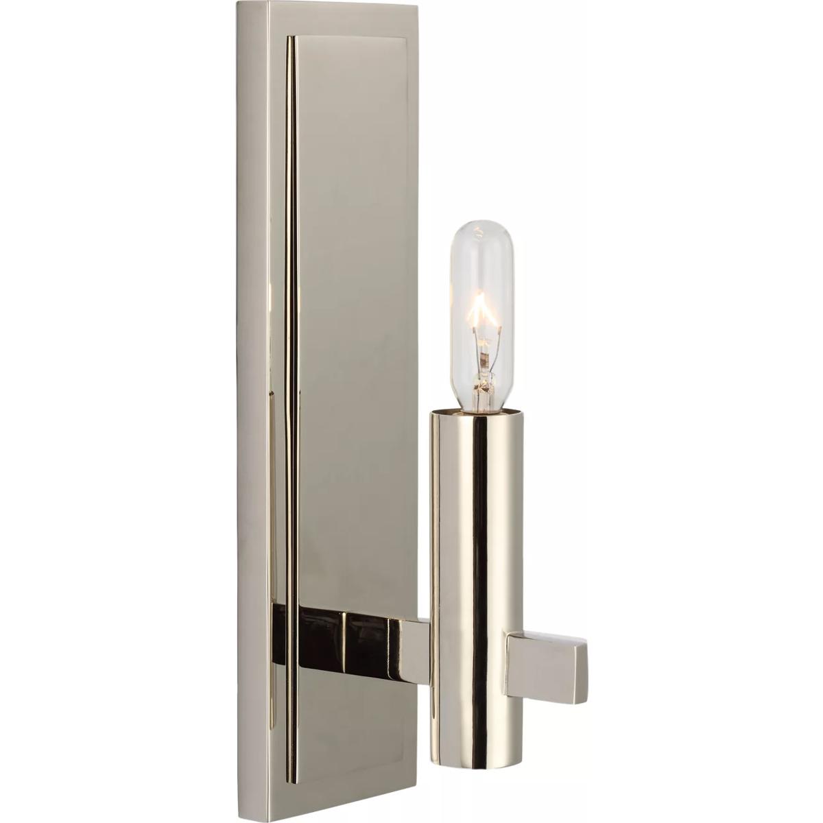 Visual Comfort Signature Collection CHD2630PN Chapman & Myers Sonnet LED 3 inch Polished Nickel Single Sconce Wall Light in (None), Petite
